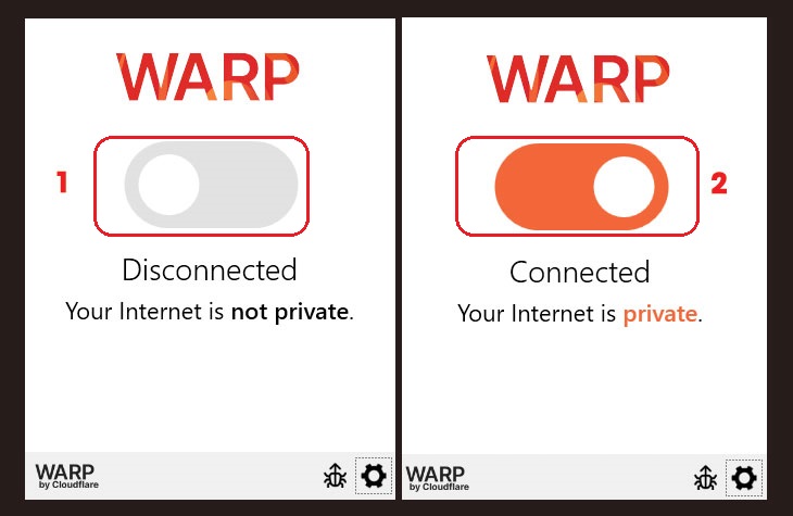 Bật 1.1.1.1 VPN