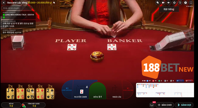 Mẹo chơi Baccarat Lộc Vàng tại 188Bet hiệu quả