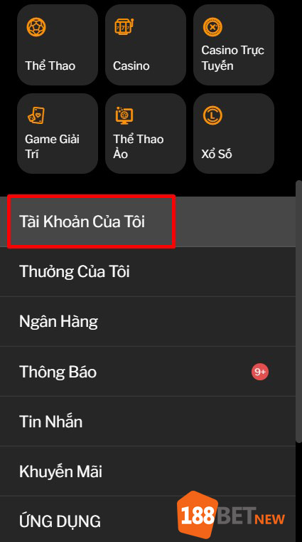 Chọn tài khoản của tôi
