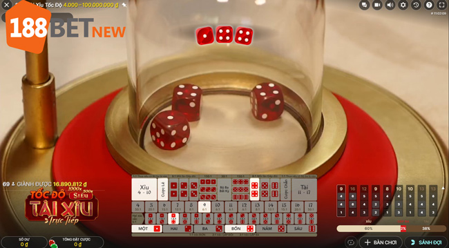 Luật chơi Tài Xỉu trực tuyến tại cơ sở 188Bet