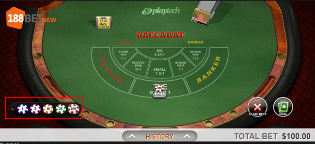 Đặt cược tại Baccarat 188Bet