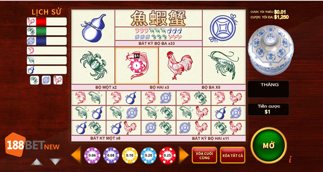 Mẹo chơi bầu cua tôm cá trên 188Bet hiệu quả