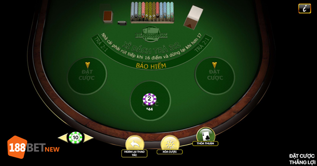 Đặt cược Blackjack 3 tụ 