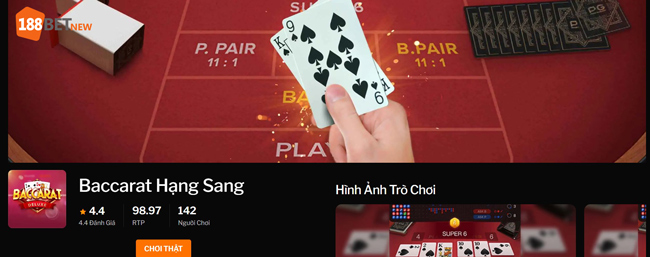 Nâng tầm kỹ năng chinh phục Baccarat Hạng Sang trên 188Bet