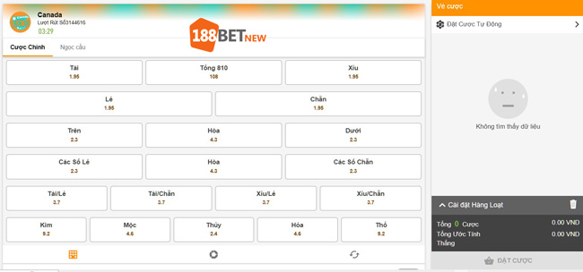 Tại sao chơi xổ số Canada tại 188Bet?