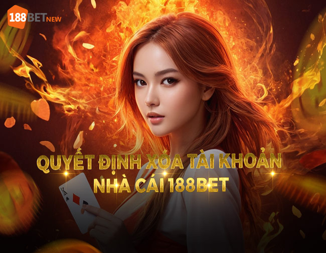 Quyết định xóa tài khoản nhà cái 188Bet