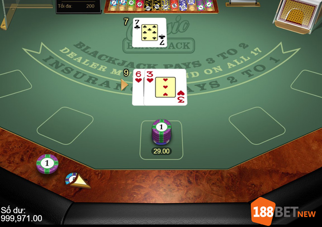 Đặt cược Blackjack cổ điển 188Bet