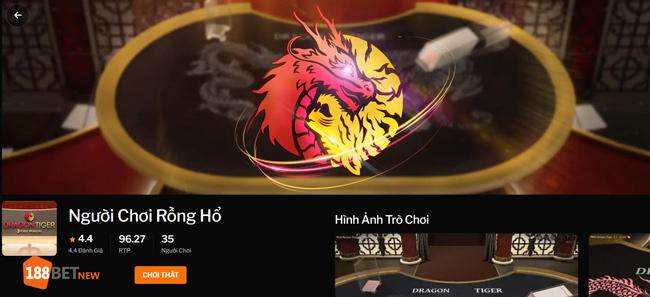 Ưu điểm chơi Rồng Hổ trên 188Bet