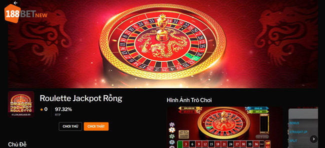 Mẹo chơi Roulette Jackpot Rồng 188Bet hiệu quả