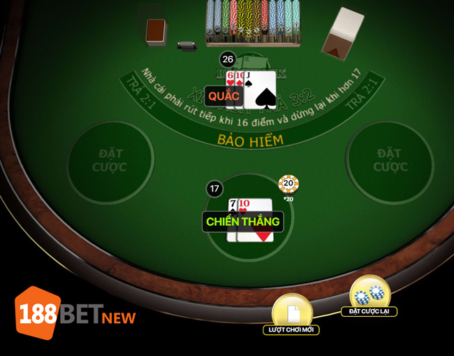 Thắng cược Blackjack 3 tụ tại 188Bet