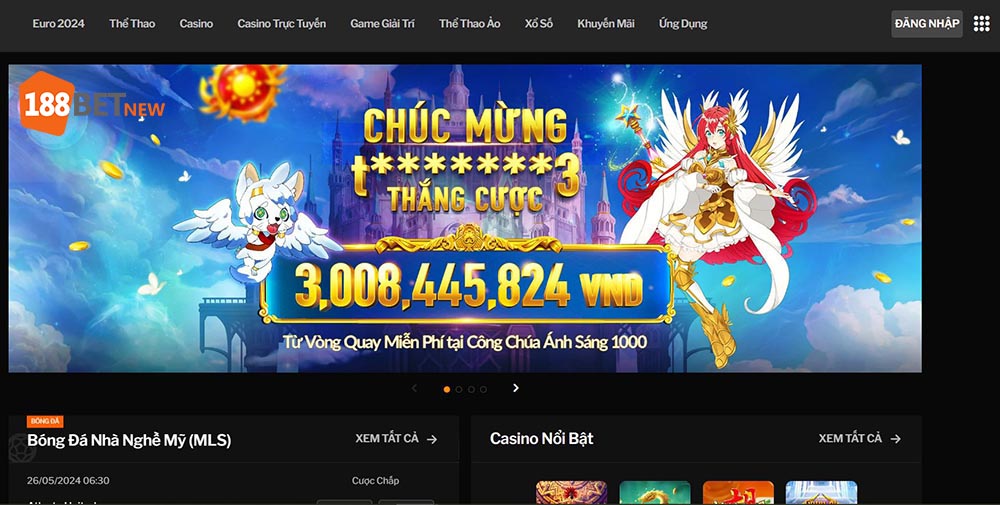 Truy cập vào trang chủ chính thức của nhà cái 188Bet